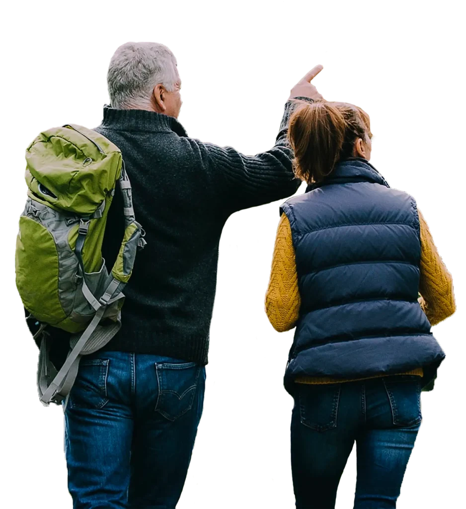 coaching par la marche - marcheur de dos